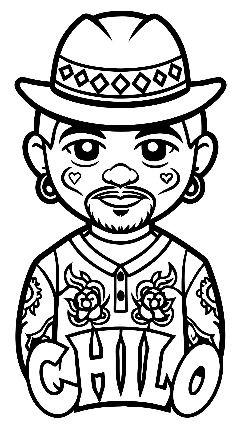 cholo coloring pages